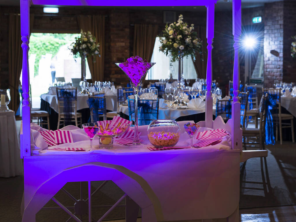 The sweet cart in the moat suite