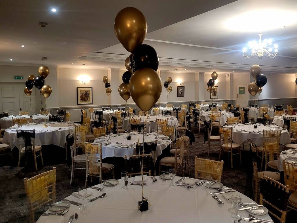 Hatherley Suite decorated with the Oscars theme for a prom