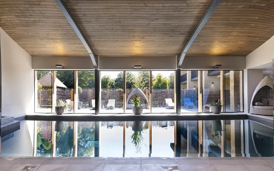 Hatherley Manor Hotel and Spa pool, award winning spa in Gloucestershire, Cotswold