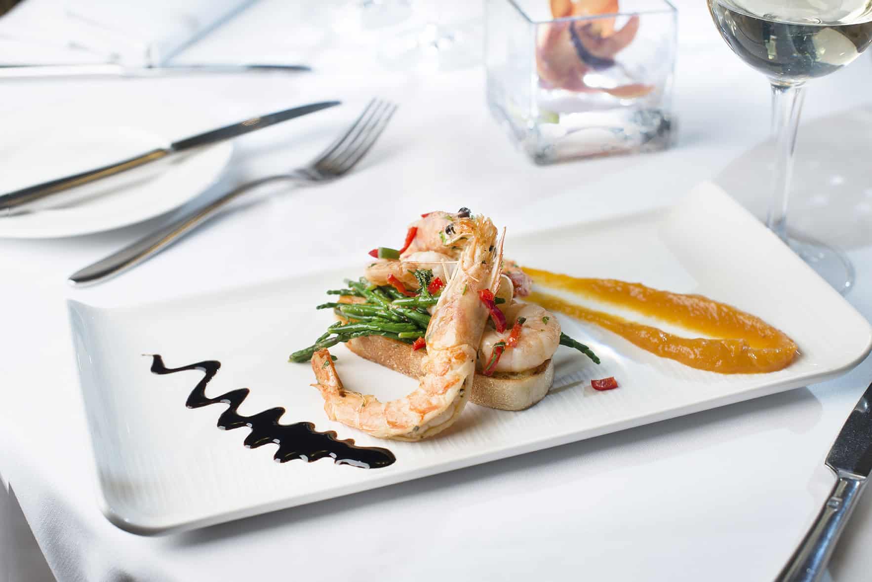Close Up Prawn Starter